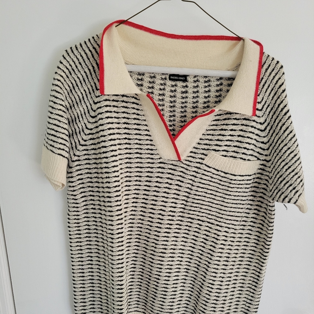 Short sleeve wool sweater by Rachel Comey